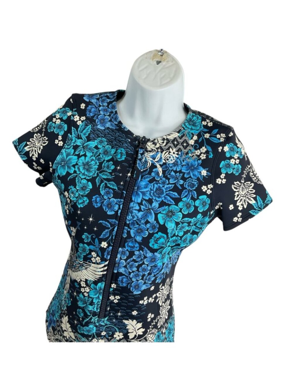 Johnny Was Swimsuit Womens Sz S Phoenix Neoprene One-Piece Surf Nwt $298 - Picture 2 of 11